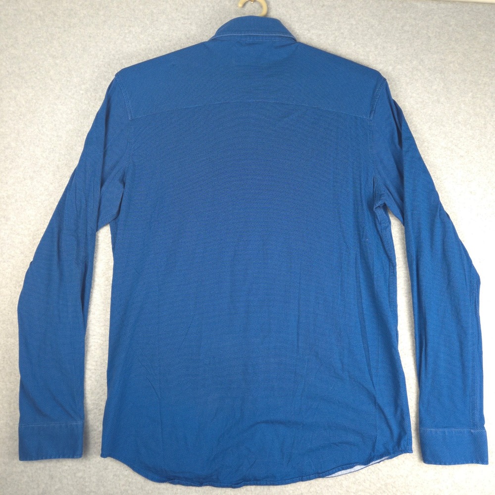 Buttercloth Mens XL Tall Blue Long Sleeve Button Down Mint Fiber Stretch Shirt - Picture 4 of 6